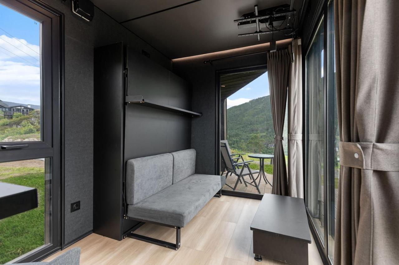 Sogndal Fjordpanorama - Studio Cabins With View Exterior foto